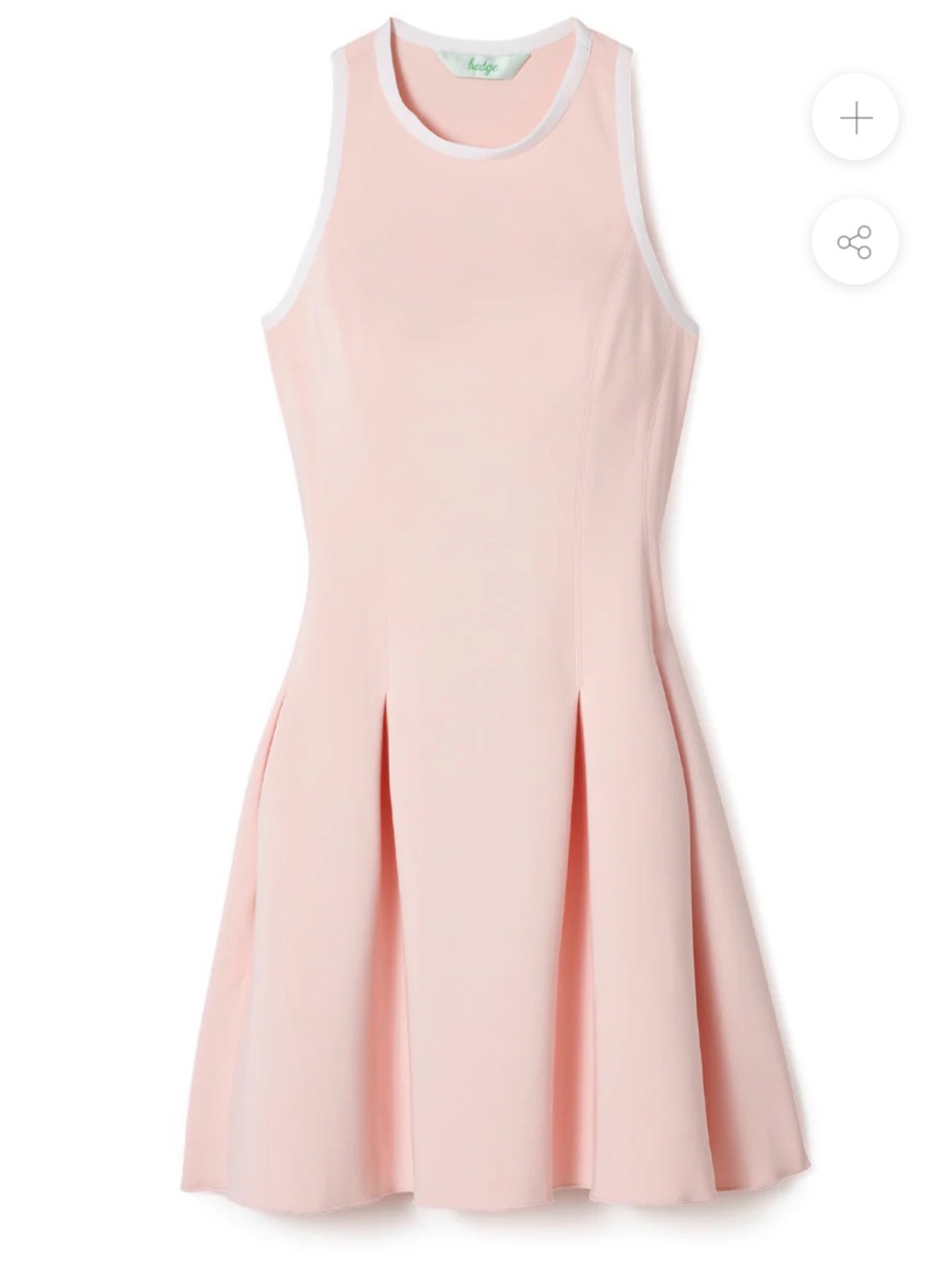 Hedge New York Dune Racerback Tennis Dress Pink Size Small Women’s Athletic